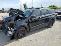 Salvage vehicles for parts for sale at auction: 2021 Ford Explorer Police Interceptor