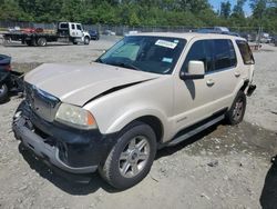 Salvage cars for sale at Waldorf, MD auction: 2005 Lincoln Aviator