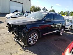 Salvage cars for sale at Woodburn, OR auction: 2017 Audi Q7 Prestige