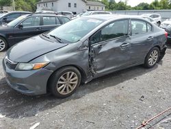 Salvage cars for sale at York Haven, PA auction: 2012 Honda Civic EXL