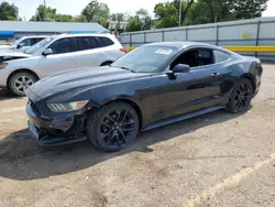 Salvage cars for sale at Wichita, KS auction: 2015 Ford Mustang