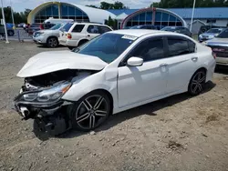 Salvage cars for sale at East Granby, CT auction: 2017 Honda Accord Sport