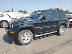 Jeep Liberty Limited salvage cars for sale: 2002 Jeep Liberty Limited