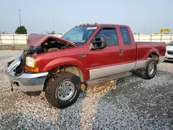 Salvage cars for sale at Cahokia Heights, IL auction: 2001 Ford F250 Super Duty