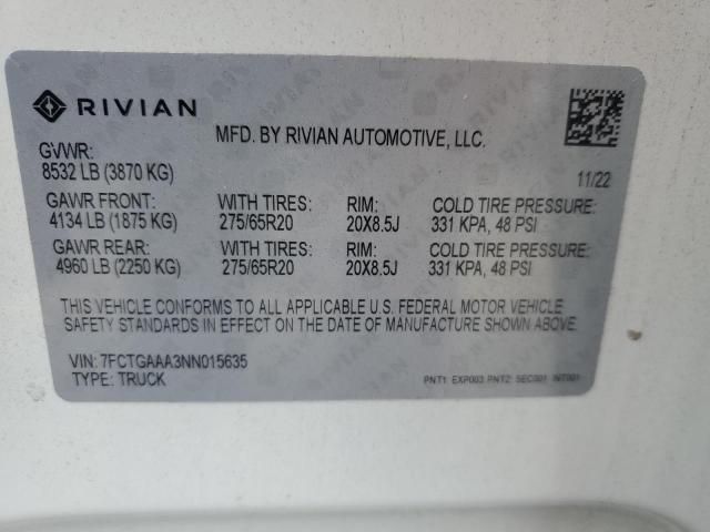 2022 Rivian R1T Adventure