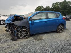 Salvage cars for sale from Copart Concord, NC: 2017 Toyota Corolla IM