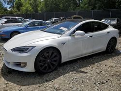 Salvage cars for sale at Waldorf, MD auction: 2016 Tesla Model S