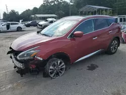 Vehiculos salvage en venta de Copart Savannah, GA: 2018 Nissan Murano S