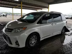 Salvage cars for sale at Houston, TX auction: 2019 Toyota Sienna XLE