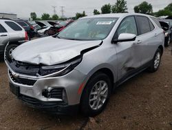 Salvage cars for sale from Copart Elgin, IL: 2022 Chevrolet Equinox LT