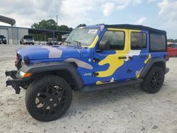 Salvage cars for sale at Loganville, GA auction: 2019 Jeep Wrangler Unlimited Sport