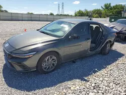 Hyundai salvage cars for sale: 2024 Hyundai Elantra Blue