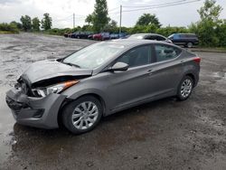 Salvage cars for sale at Montreal Est, QC auction: 2013 Hyundai Elantra GLS