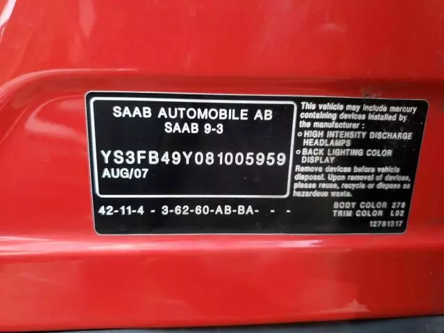 2008 Saab 9-3 2.0T