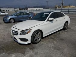 Salvage cars for sale at Sun Valley, CA auction: 2017 Mercedes-Benz C300