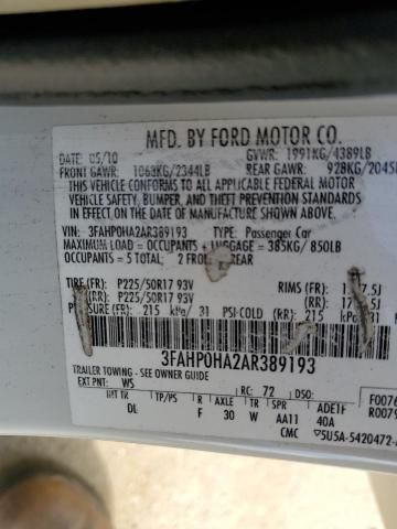 2010 Ford Fusion SE