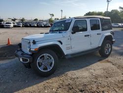 Jeep Wrangler Unlimited Sahara salvage cars for sale: 2021 Jeep Wrangler Unlimited Sahara