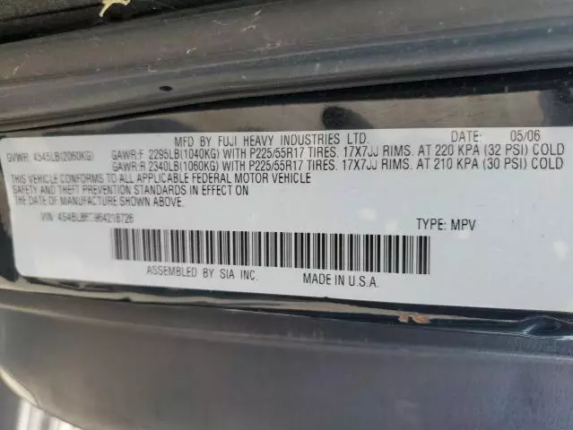 2006 Subaru Legacy Outback 3.0R LL Bean