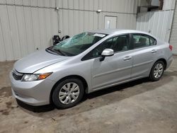 Salvage cars for sale from Copart Florence, MS: 2012 Honda Civic LX