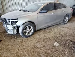 Salvage cars for sale at Houston, TX auction: 2017 Chevrolet Malibu LS