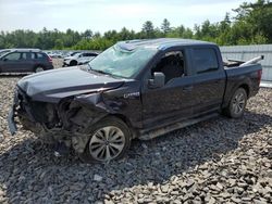 Salvage cars for sale from Copart Windham, ME: 2018 Ford F150 Supercrew