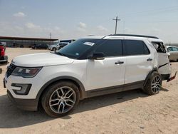 Salvage cars for sale at Andrews, TX auction: 2016 Ford Explorer Sport