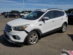 Salvage cars for sale at East Granby, CT auction: 2018 Ford Escape SE