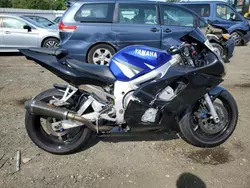 Salvage cars for sale from Copart Windsor, NJ: 2002 Yamaha YZFR6 L