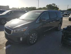 Salvage cars for sale at Wilmer, TX auction: 2016 KIA Sedona EX