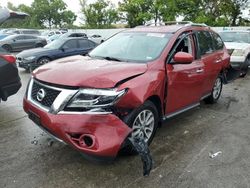 Salvage cars for sale at Bridgeton, MO auction: 2015 Nissan Pathfinder S