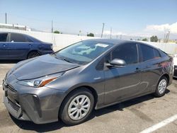 Salvage cars for sale at Van Nuys, CA auction: 2022 Toyota Prius Night Shade