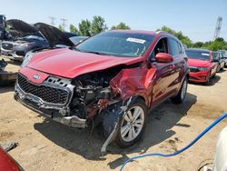 Salvage cars for sale at Elgin, IL auction: 2017 KIA Sportage LX