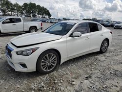 Salvage cars for sale at Loganville, GA auction: 2021 Infiniti Q50 Luxe