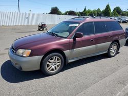 Salvage cars for sale from Copart Portland, OR: 2000 Subaru Legacy Outback Limited