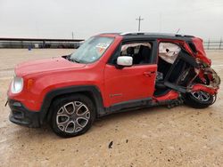 Jeep salvage cars for sale: 2016 Jeep Renegade Limited