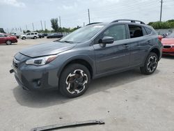 Subaru Crosstrek salvage cars for sale: 2021 Subaru Crosstrek Limited