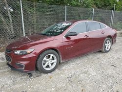 Salvage cars for sale at Cicero, IN auction: 2016 Chevrolet Malibu LS