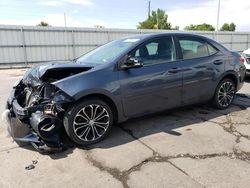 Toyota Corolla l salvage cars for sale: 2016 Toyota Corolla L