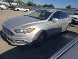 Salvage cars for sale at Sacramento, CA auction: 2017 Ford Fusion SE