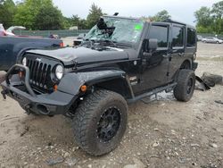 Jeep salvage cars for sale: 2012 Jeep Wrangler Unlimited Sahara