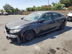 Salvage cars for sale at San Martin, CA auction: 2016 Honda Civic LX