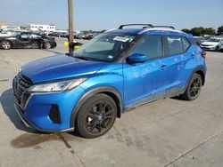 Salvage cars for sale at Grand Prairie, TX auction: 2021 Nissan Kicks SV