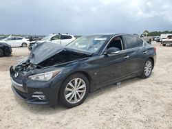 Salvage cars for sale at Houston, TX auction: 2014 Infiniti Q50 Base