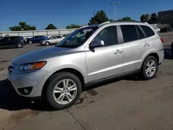 Salvage cars for sale at auction: 2012 Hyundai Santa FE SE