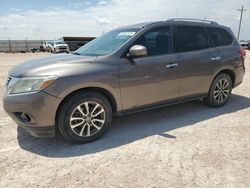 Salvage cars for sale at Andrews, TX auction: 2014 Nissan Pathfinder S