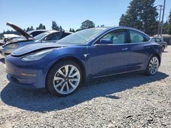 Salvage cars for sale from Copart Graham, WA: 2020 Tesla Model 3