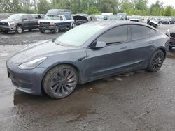 Salvage cars for sale at Portland, OR auction: 2021 Tesla Model 3