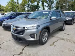 Salvage cars for sale at Bridgeton, MO auction: 2023 Chevrolet Traverse LT