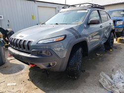 Salvage cars for sale at Pekin, IL auction: 2014 Jeep Cherokee Trailhawk