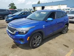 Salvage cars for sale at Woodhaven, MI auction: 2022 KIA Seltos LX